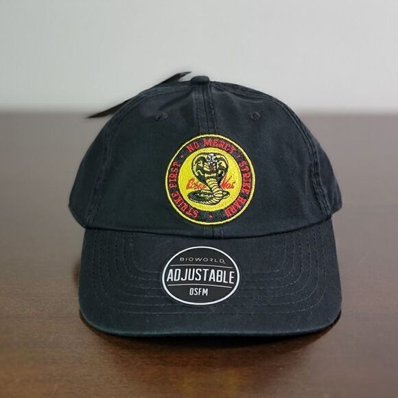 Cobra Kai Official Licensed Dad Hat Cap Black New - Picture 2 of 9